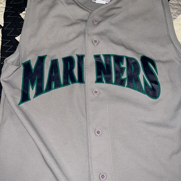 Vintage Seattle Mariners Teamwork Apparel tank top jersey 2 polyester large - Picture 2 of 5